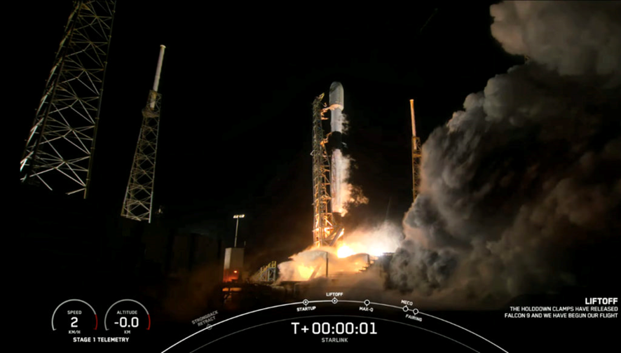 SpaceX lanza 55 nuevos satélites para su red de internet Starlink