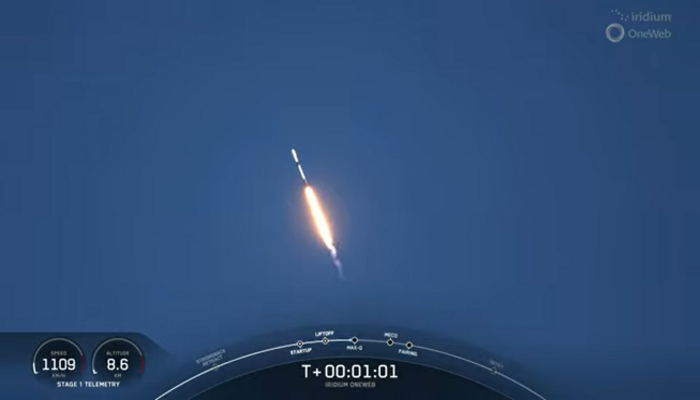 SpaceX lanzó nuevos satélites para OneWeb e Iridium
