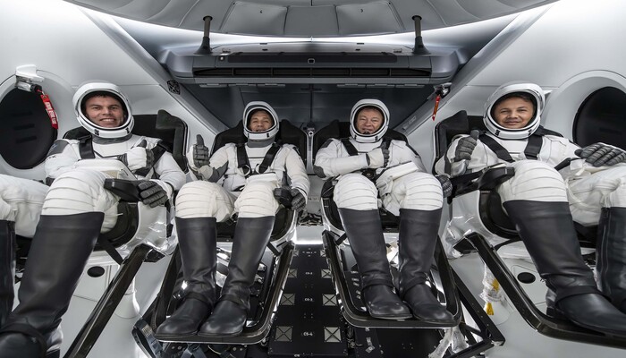 SpaceX lanza la tercera misión tripulada totalmente privada a la Estación Espacial Internacional